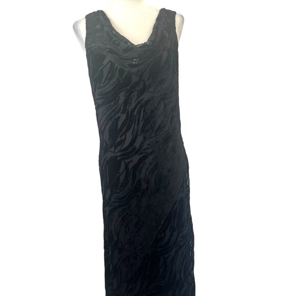 Joseph Ribkoff Creations Vintage Evening Dress Velvet Detail Midi Size MED - Picture 1 of 8